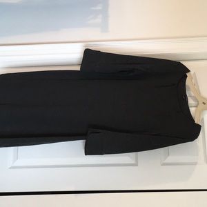 Super comfortable versatile charcoal gray size 12 Lands’ End dress.